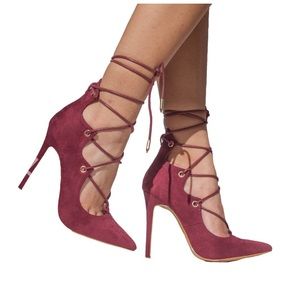 stiletto heels, almost new